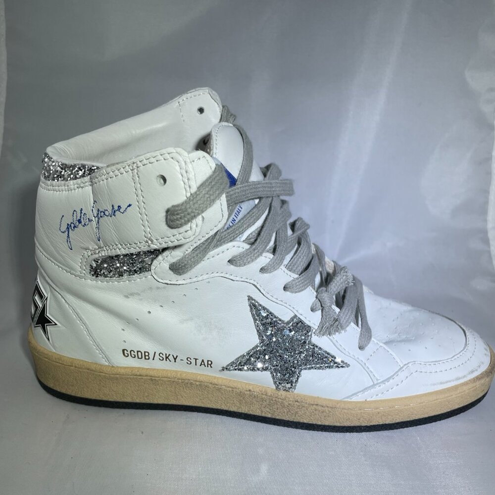 Golden Goose Sky Star Leather High-Top Sneakers EU37 NIB
